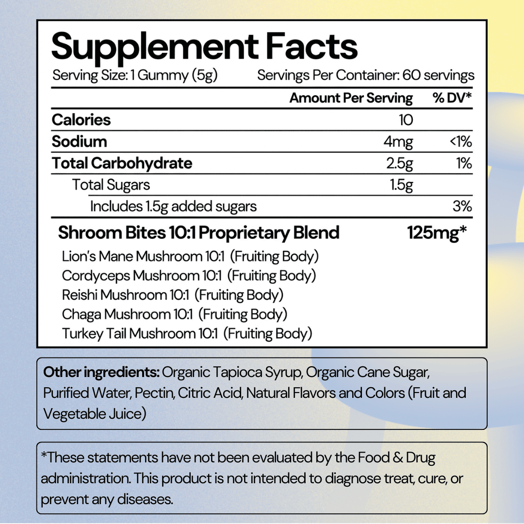 Shroom Bites Mushroom Gummies
